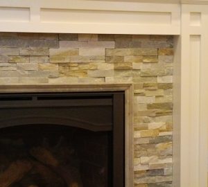 Stone Fireplace with Mantel in Dumont